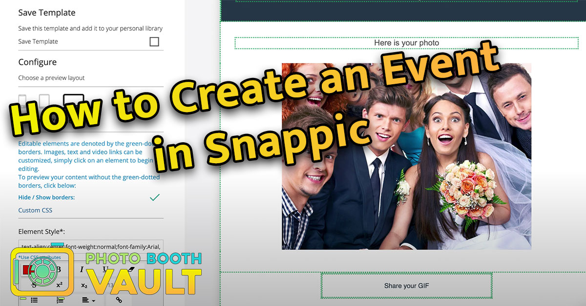 How to Create An Event In Snappic